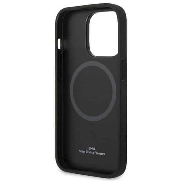 BMW Signature Logo Imprint Magsafe - θήκη για Apple iPhone 14 Pro - Μαύρο 7