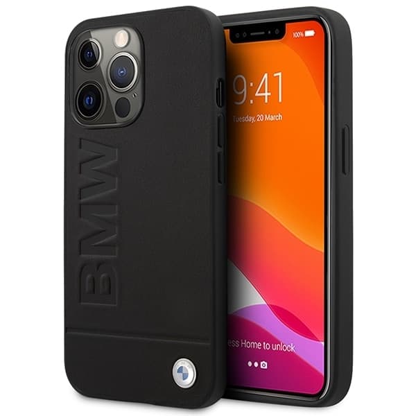 BMW Signature Logo Imprint Magsafe - θήκη για Apple iPhone 14 Pro Max - Μαύρο