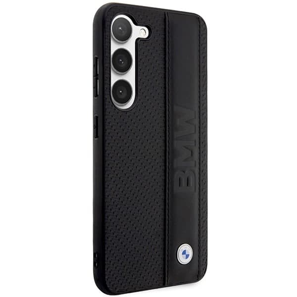 BMW Leather Textured & Stripe - θήκη για Samsung Galaxy S23+ - Μαύρο 4