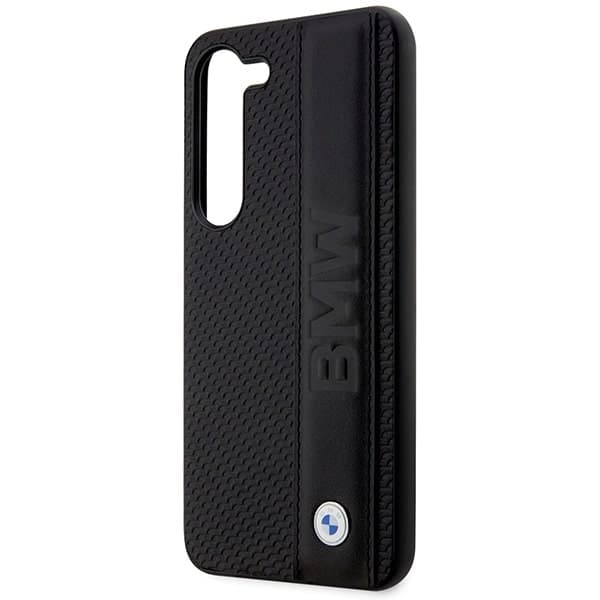 BMW Leather Textured & Stripe - θήκη για Samsung Galaxy S23+ - Μαύρο 6