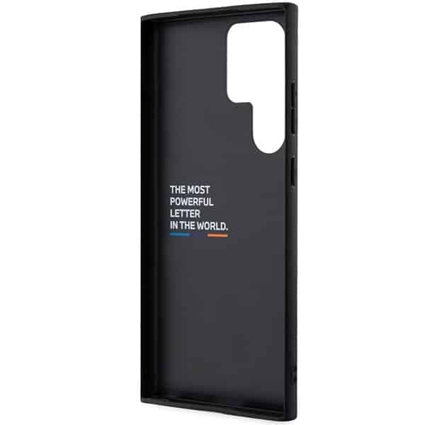 BMW Leather Stamp Tricolor - θήκη για Samsung Galaxy S23 Ultra - Μαύρο 7