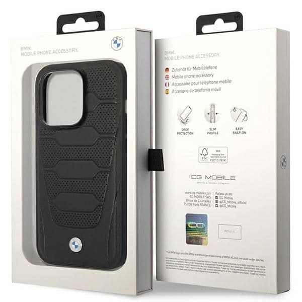 BMW Leather Seats Pattern - θήκη για Apple iPhone 14 Pro Max - Μαύρο 8