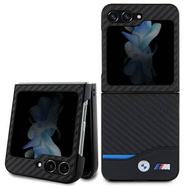 BMW Leather Carbon - Samsung Galaxy Z Flip5 - Μαύρο