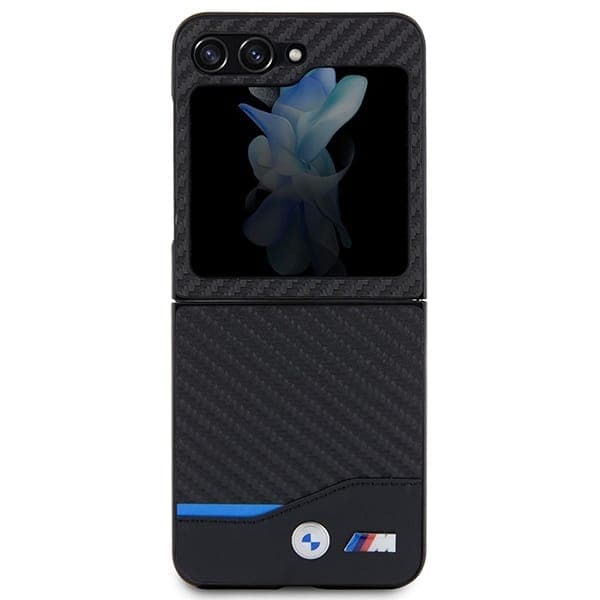 BMW Leather Carbon - Samsung Galaxy Z Flip5 - Μαύρο 2