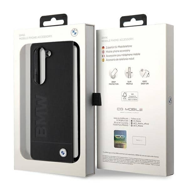 BMW Leather Hot Stamp - θήκη για Samsung Galaxy Z Fold5 - Μαύρο 7