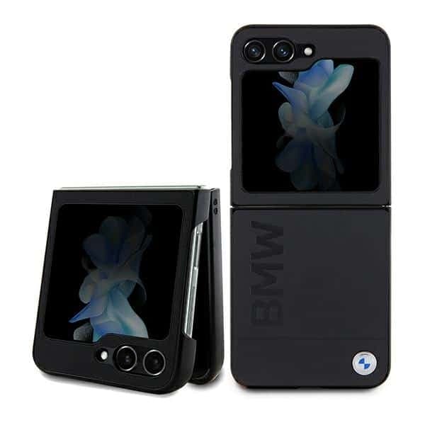BMW Leather Hot Stamp - Samsung Galaxy Z Flip5 - Μαύρο