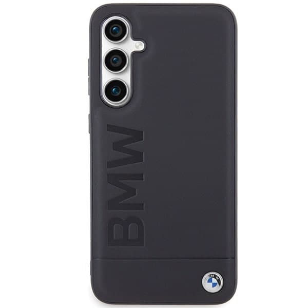 BMW Leather Hot Stamp - θήκη για Samsung Galaxy S23 FE - Μαύρο 3