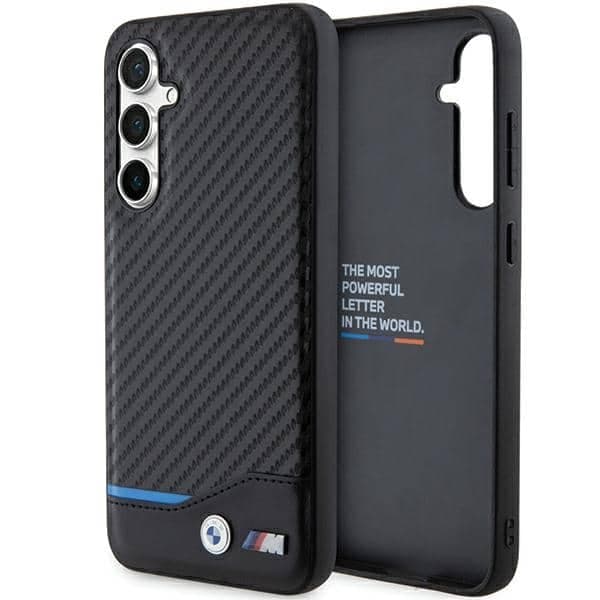 BMW Leather Carbon - θήκη για Samsung Galaxy S23 FE - Μαύρο