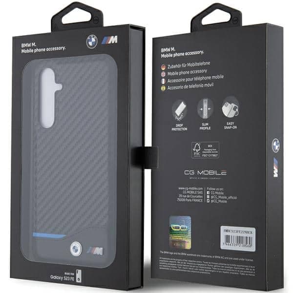 BMW Leather Carbon - θήκη για Samsung Galaxy S23 FE - Μαύρο 7