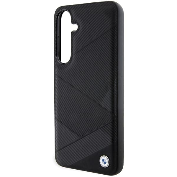 BMW Signature Leather Crossing Lines Pattern - Samsung Galaxy S24 - Μαύρο 6