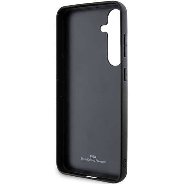 BMW Signature Leather Crossing Lines Pattern - Samsung Galaxy S24 - Μαύρο 7