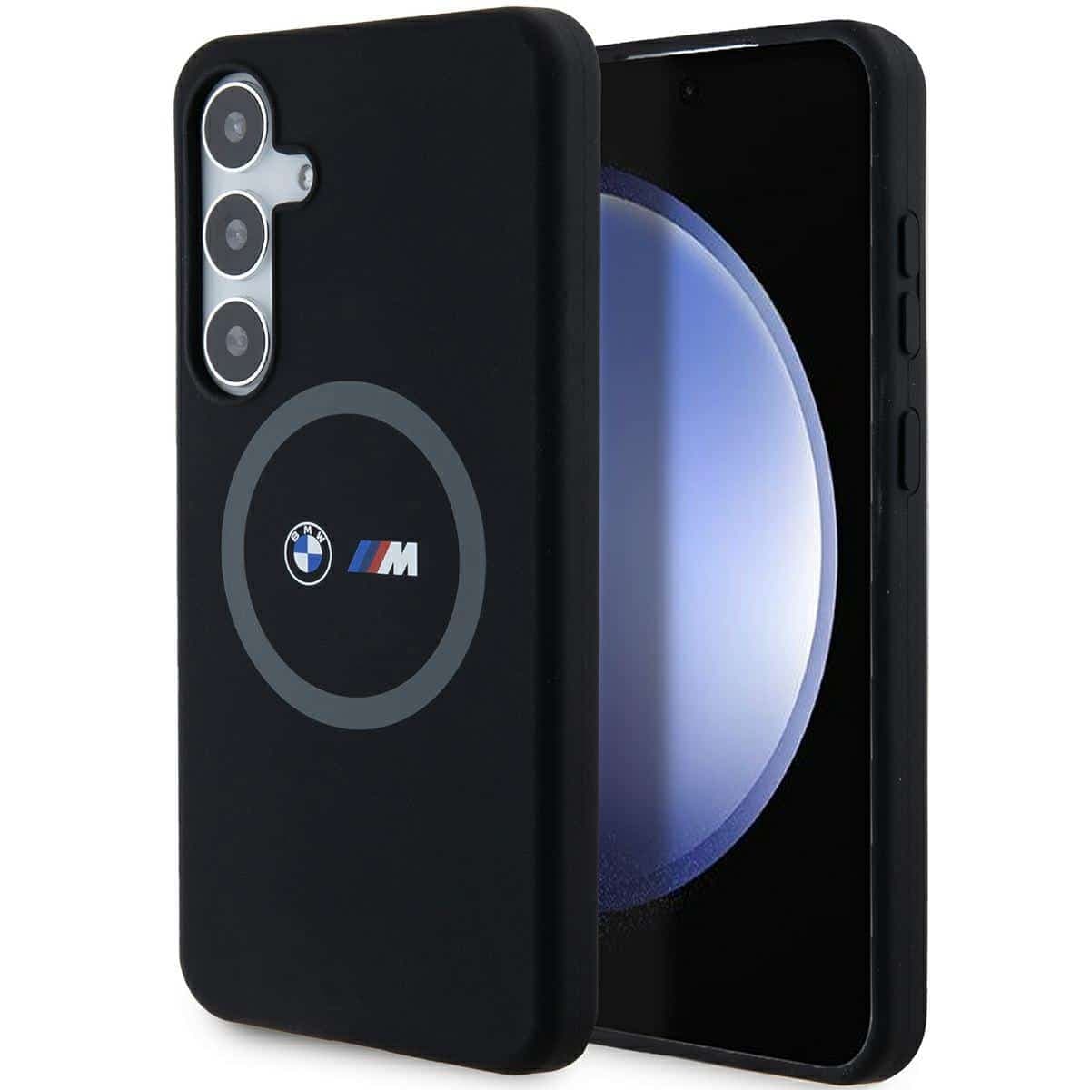 BMW Silicone Printed Ring MagSafe - θήκη για Samsung Galaxy S24+ - Μαύρο
