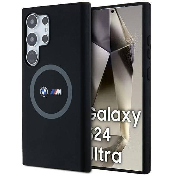 BMW Silicone Printed Ring MagSafe - θήκη για Samsung Galaxy S24 Ultra - Μαύρο