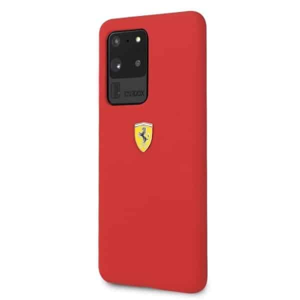 Ferrari Silicone - θήκη για Samsung Galaxy S20 Ultra - Κόκκινο 2