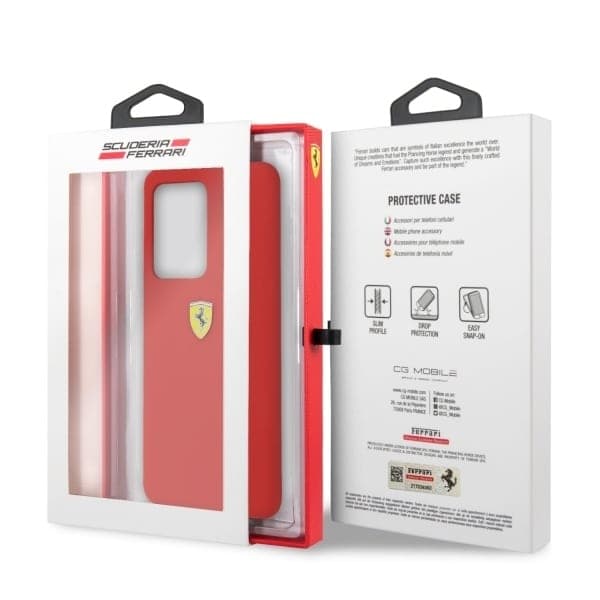 Ferrari Silicone - θήκη για Samsung Galaxy S20 Ultra - Κόκκινο 7