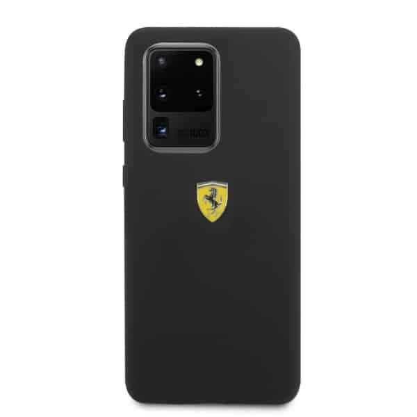 Ferrari Silicone - θήκη για Samsung Galaxy S20 Ultra - Μαύρο 3