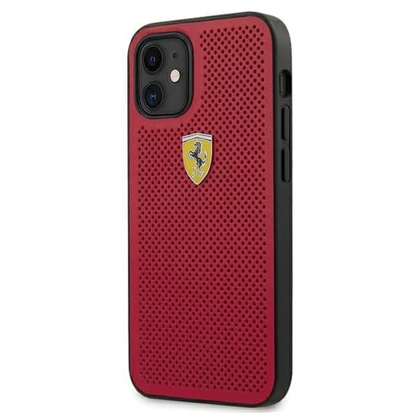 Ferrari On Track Perforated - θήκη για Apple iPhone 12 mini - Κόκκινο 2