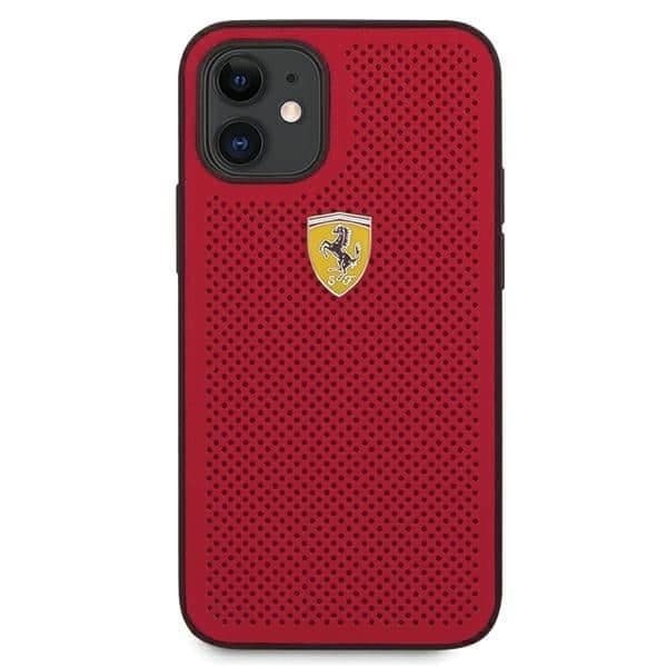 Ferrari On Track Perforated - θήκη για Apple iPhone 12 mini - Κόκκινο 3