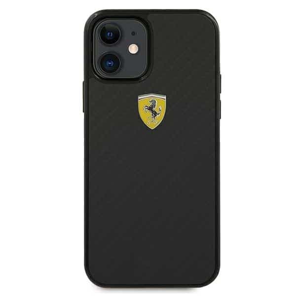 Ferrari On Track Real Carbon - θήκη για Apple iPhone 12 mini - Μαύρο 3