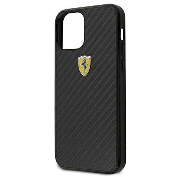 Ferrari On Track Real Carbon - θήκη για Apple iPhone 12 mini - Μαύρο 5