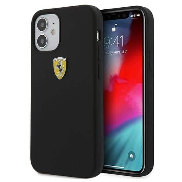 Ferrari On Track Silicone - θήκη για Apple iPhone 12 mini - Μαύρο