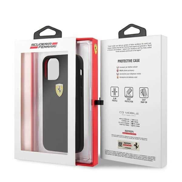 Ferrari On Track Silicone - θήκη για Apple iPhone 12 mini - Μαύρο 9