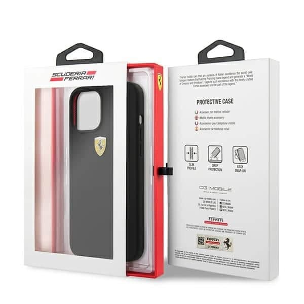 Ferrari On Track Silicone - θήκη για Apple iPhone 12 Pro Max - Μαύρο 9