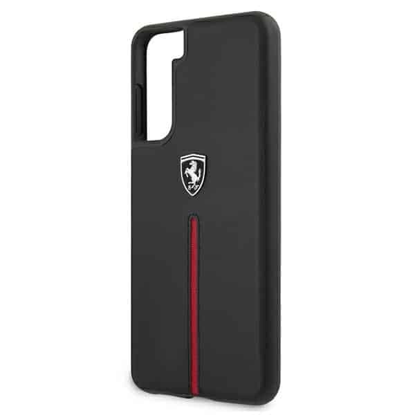 Ferrari Off Track Leather Nylon Stripe - Samsung Galaxy S21 - Μαύρο 6