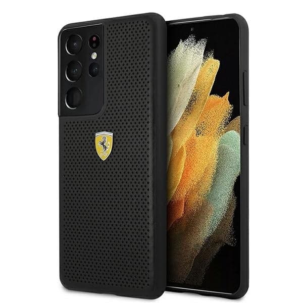 Ferrari On Track Perforated - θήκη για Samsung Galaxy S21 - Μαύρο