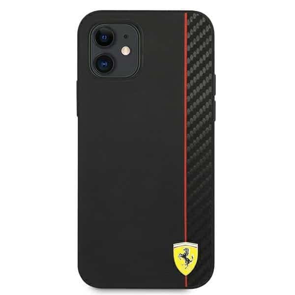 Ferrari On Track Carbon Stripe - θήκη για Apple iPhone 12 mini - Μαύρο 3
