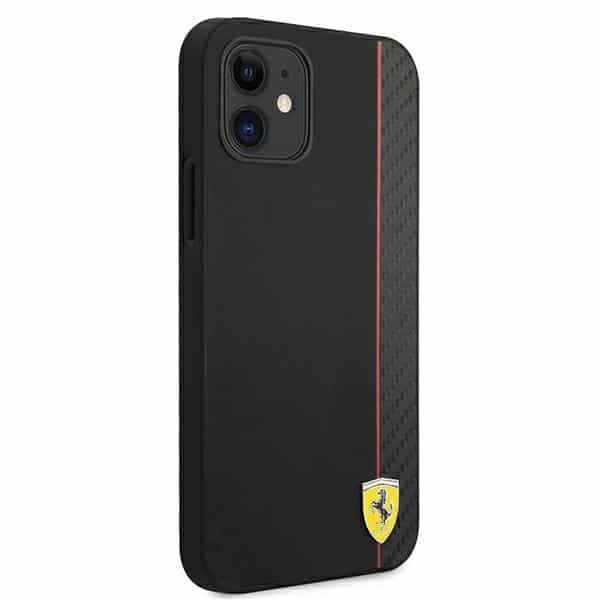 Ferrari On Track Carbon Stripe - θήκη για Apple iPhone 12 mini - Μαύρο 4