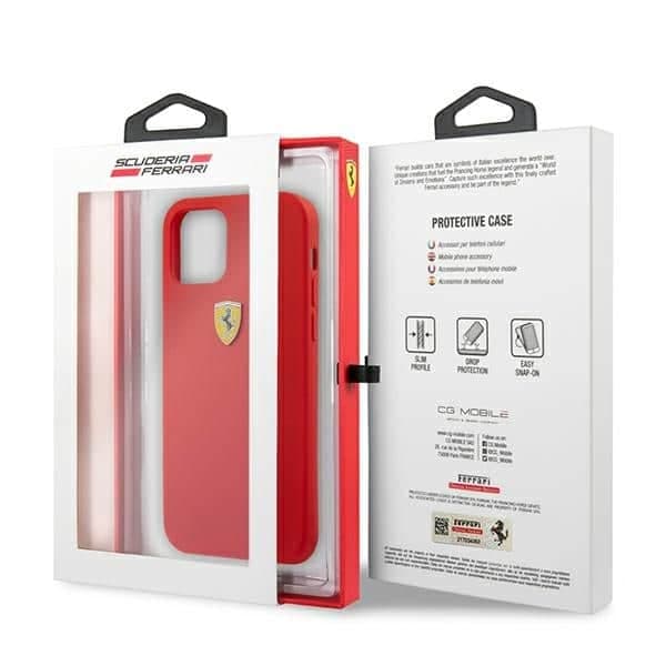 Ferrari Silicone - θήκη για Apple iPhone 13 mini - Κόκκινο 8