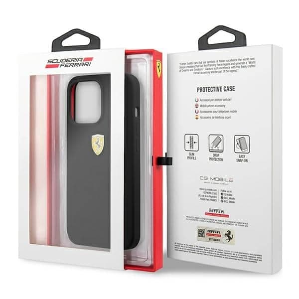 Ferrari Silicone - θήκη για Apple iPhone 13 Pro Max - Μαύρο 8