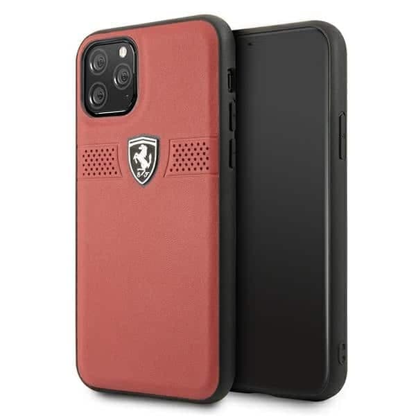 Ferrari Off Track Leather - θήκη για Apple iPhone 11 Pro - Κόκκινο