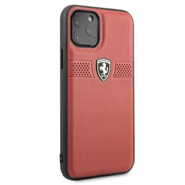 Ferrari Off Track Leather - θήκη για Apple iPhone 11 Pro - Κόκκινο 5