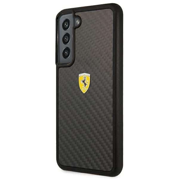 Ferrari On Track Real Carbon - θήκη για Samsung Galaxy S22 + S906 - Μαύρο 2