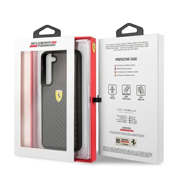 Ferrari On Track Real Carbon - θήκη για Samsung Galaxy S22 + S906 - Μαύρο 8