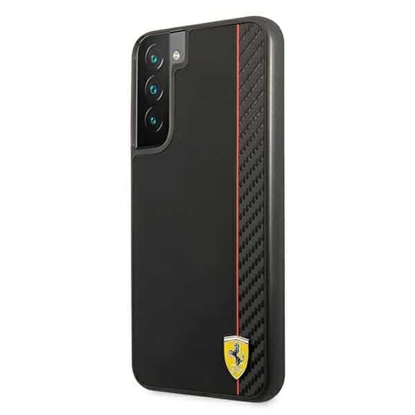 Ferrari On Track Carbon Stripe - θήκη για Samsung Galaxy S22 + S906 - Μαύρο 2