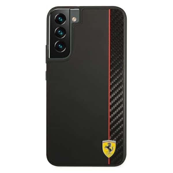 Ferrari On Track Carbon Stripe - θήκη για Samsung Galaxy S22 + S906 - Μαύρο 3