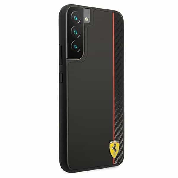 Ferrari On Track Carbon Stripe - θήκη για Samsung Galaxy S22 + S906 - Μαύρο 4
