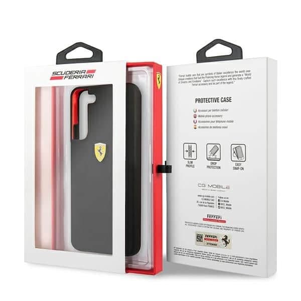 Ferrari On Track Silicone - θήκη για Samsung Galaxy S22 + S906 - Μαύρο 8