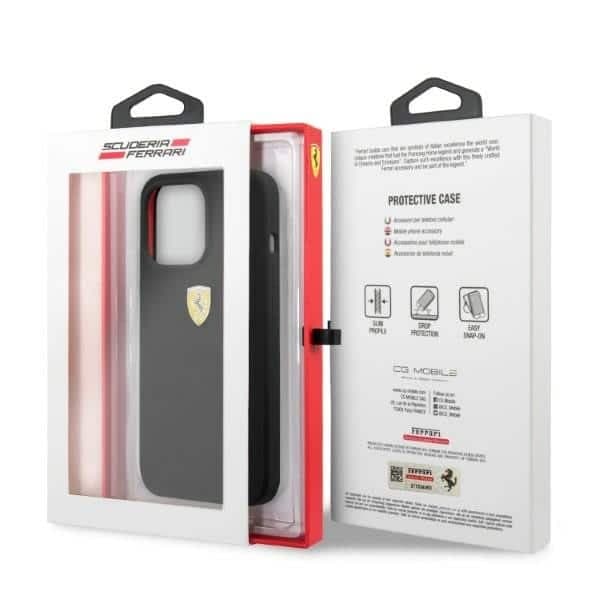 Ferrari Silicone - θήκη για Apple iPhone 13 Pro Max - Μαύρο 8