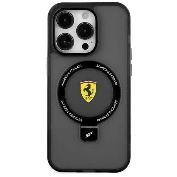 Ferrari Ring Stand 2023 Collection MagSafe - θήκη για Apple iPhone 15 - Μαύρο 3