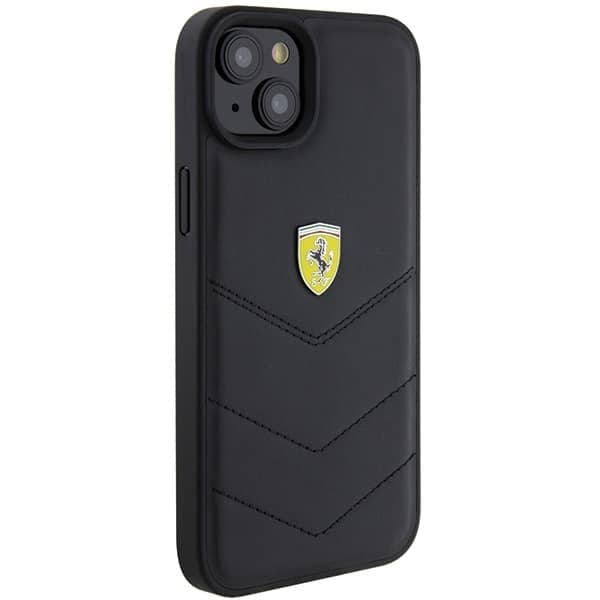 Ferrari Quilted Metal Logo - θήκη για Apple iPhone 15 Plus - Μαύρο 4