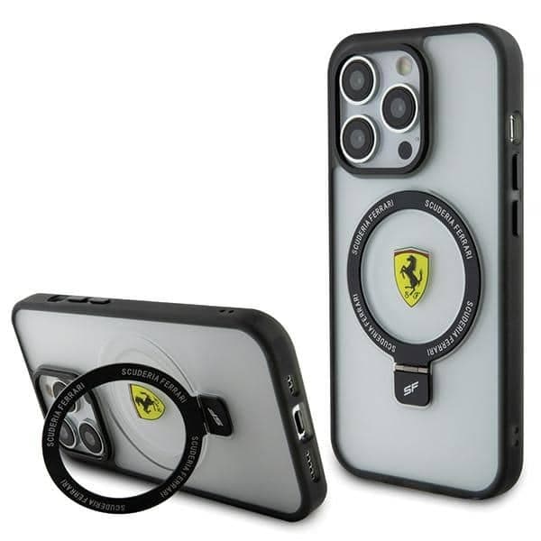 Ferrari Ring Stand 2023 Collection MagSafe - θήκη για Apple iPhone 15 Pro - Διάφανο