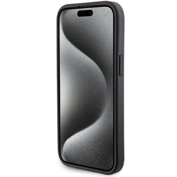 Ferrari Grip Stand Metal Logo - θήκη για Apple iPhone 15 - Μαύρο 5