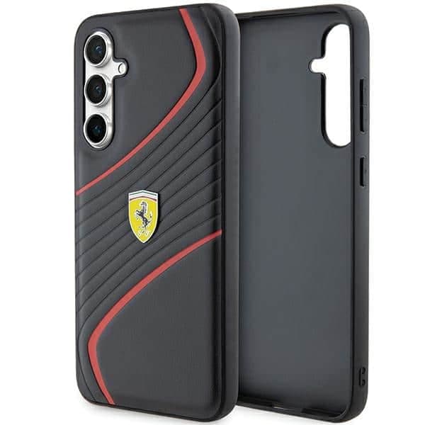 Ferrari Twist Metal Logo - θήκη για Samsung Galaxy S23 FE - Μαύρο