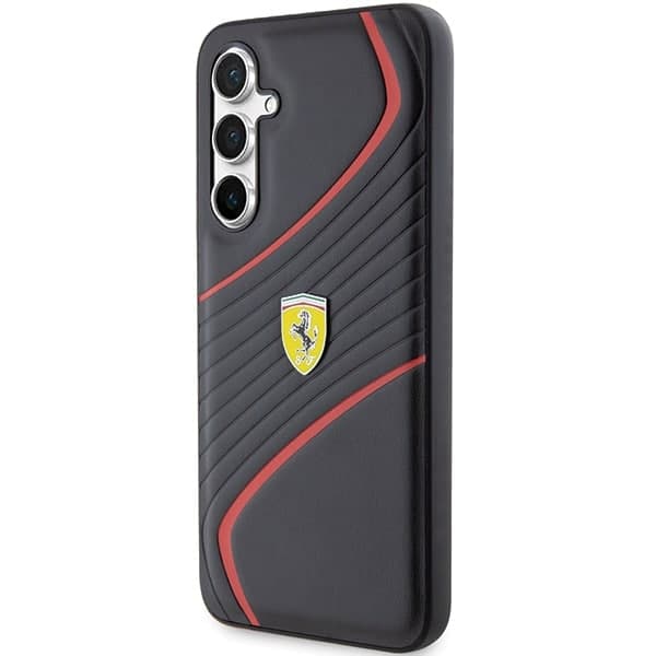 Ferrari Twist Metal Logo - θήκη για Samsung Galaxy S23 FE - Μαύρο 2