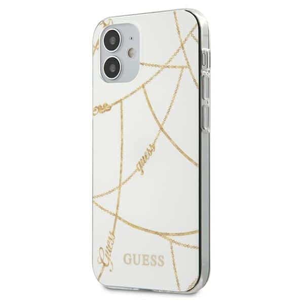Guess Chain Collection - θήκη για Apple iPhone 12 mini - Λευκό