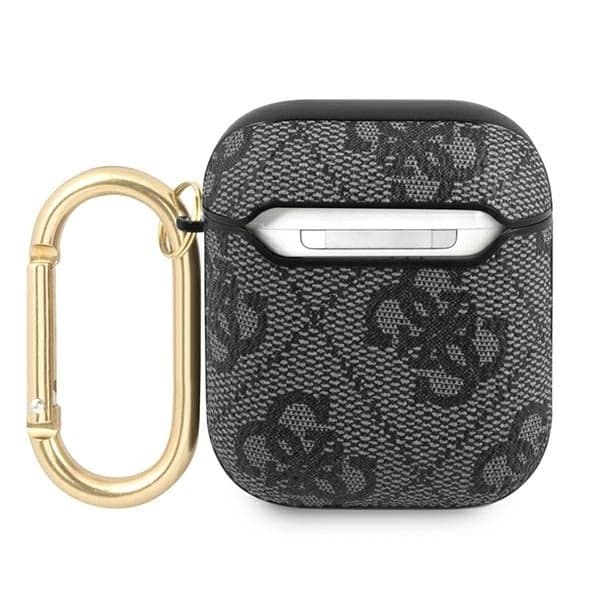 Guess GUA24GSMK AirPods 1/2 cover szary/grey 4G Script Metal Collection 2